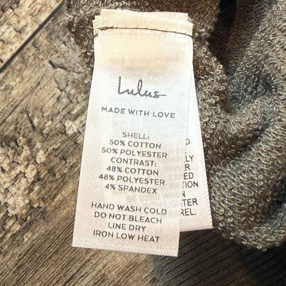 Lulus Cargo Jogger Pants Womens Small Army Green Drawstring Pocket Casual NEW - Picture 5 of 16